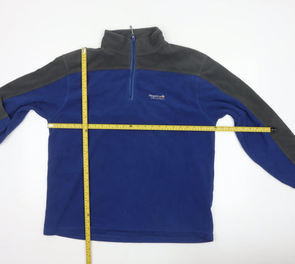 Regatta Men’s Blue Grey XXL 1/4 Zip Fleece Pullover Sweatshirt