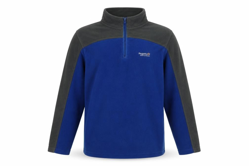 Regatta Men’s Blue Grey XXL 1/4 Zip Fleece Pullover Sweatshirt