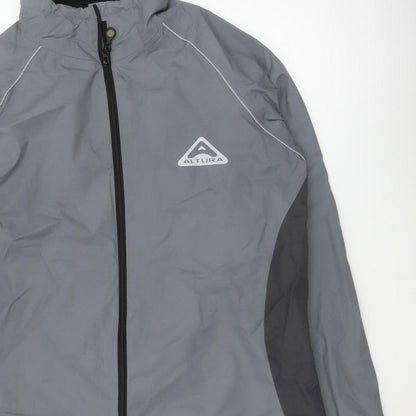 Altura Men’s Grey 2XL Cycling Rain Jacket Reflective Full Zip