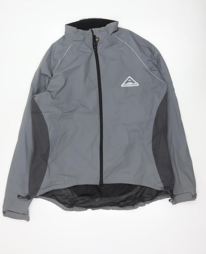 Altura Men’s Grey 2XL Cycling Rain Jacket Reflective Full Zip