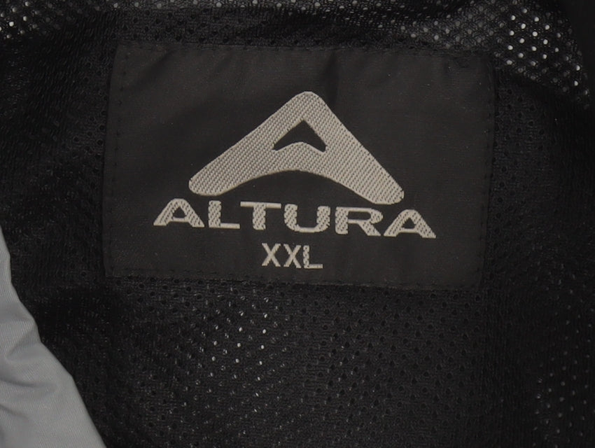 Altura Men’s Grey 2XL Cycling Rain Jacket Reflective Full Zip