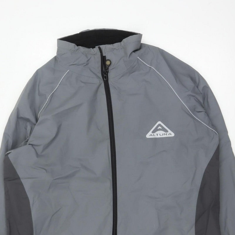 Altura Men’s Grey 2XL Cycling Rain Jacket Reflective Full Zip