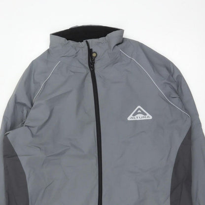Altura Men’s Grey 2XL Cycling Rain Jacket Reflective Full Zip