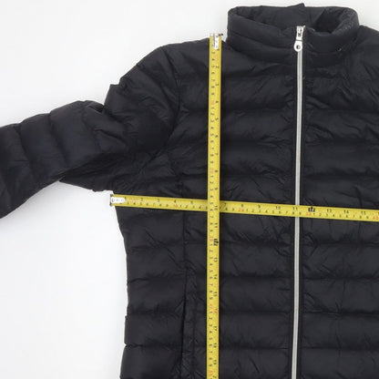 Marks and Spencer Women Black UK 14 Quilted Down Puffer Jacket