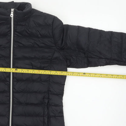 Marks and Spencer Women Black UK 14 Quilted Down Puffer Jacket