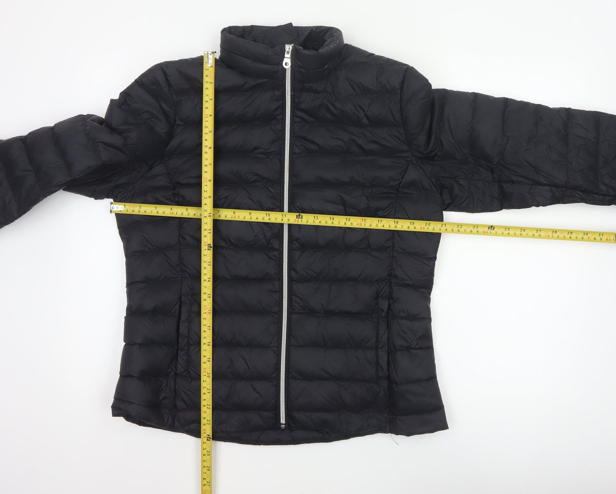 Marks and Spencer Women Black UK 14 Quilted Down Puffer Jacket