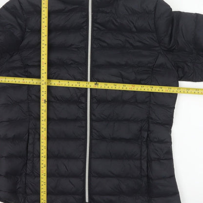 Marks and Spencer Women Black UK 14 Quilted Down Puffer Jacket