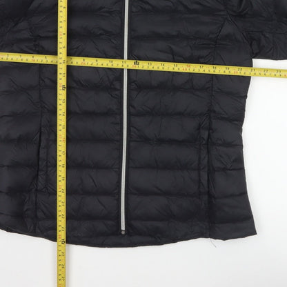 Marks and Spencer Women Black UK 14 Quilted Down Puffer Jacket
