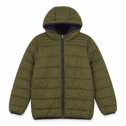 Peter Storm Boys Green 9-10 Years Hooded Puffer Jacket Fleece Lined
