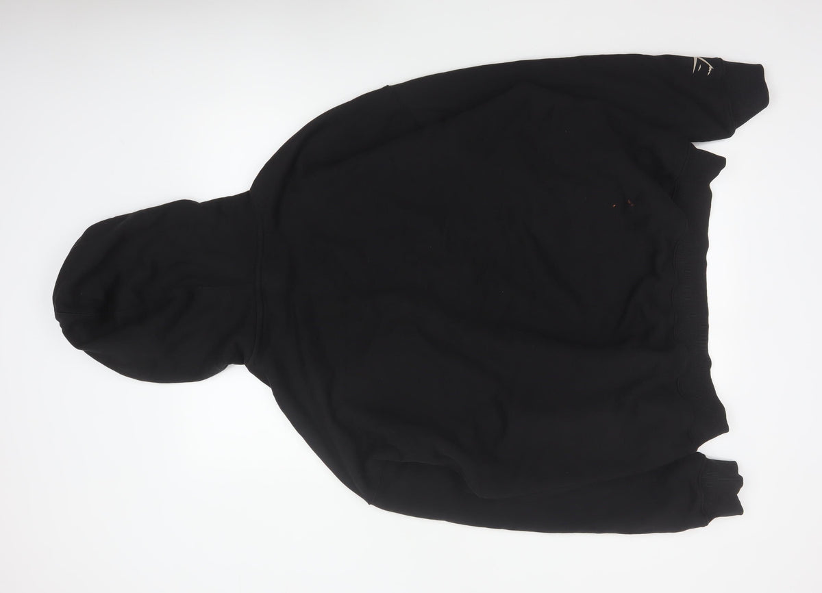 Gymshark Men’s Black XL Pullover Hoodie Graphic Print Pocket Cotton