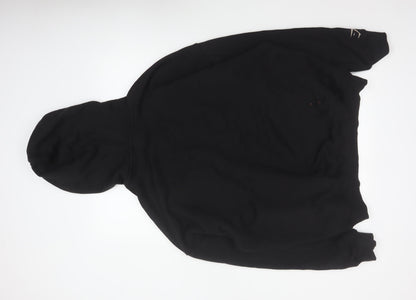Gymshark Men’s Black XL Pullover Hoodie Graphic Print Pocket Cotton