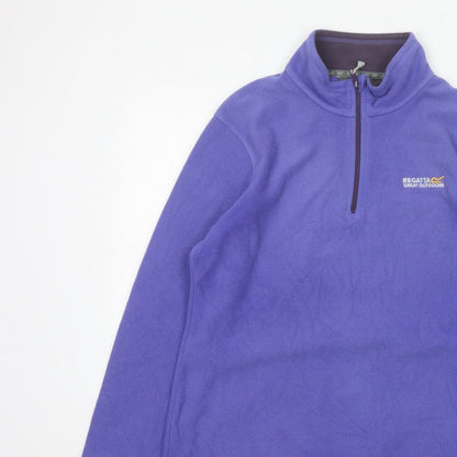 Regatta Women’s Purple UK 14 1/4 Zip Fleece Pullover Sweatshirt