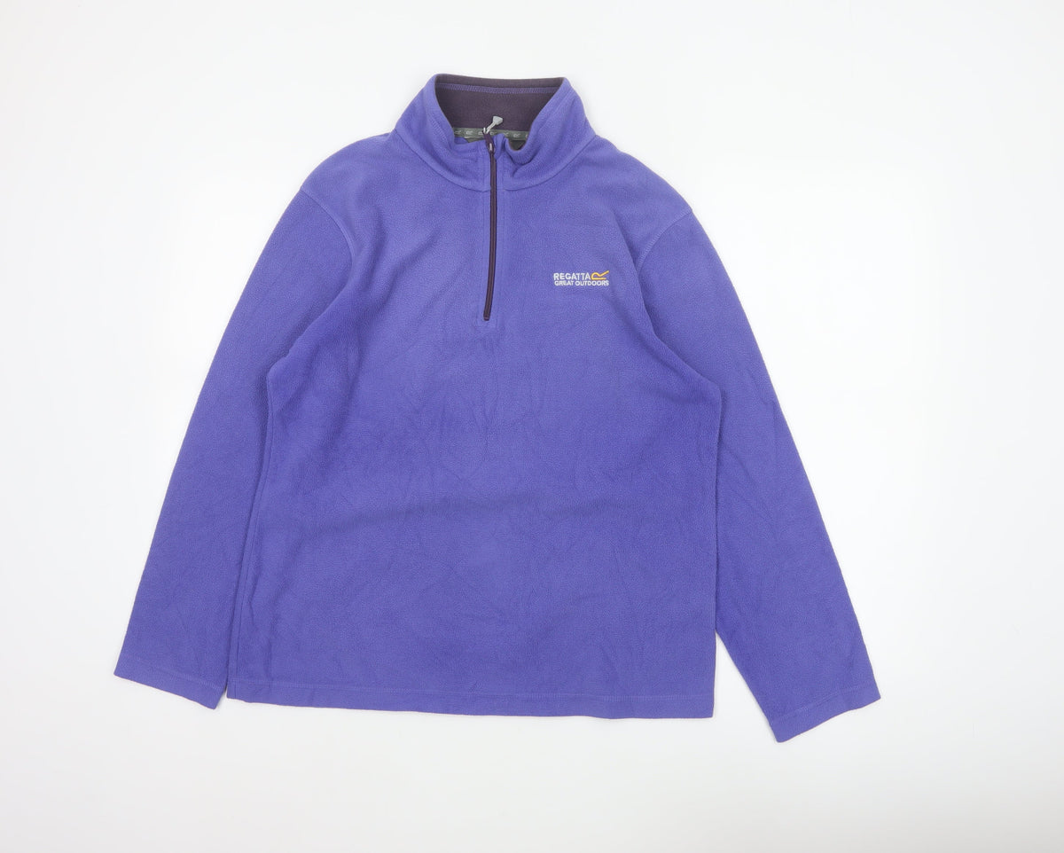 Regatta Women’s Purple UK 14 1/4 Zip Fleece Pullover Sweatshirt