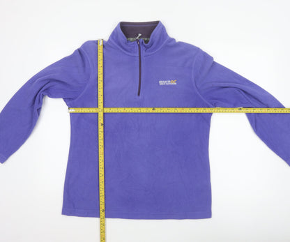 Regatta Women’s Purple UK 14 1/4 Zip Fleece Pullover Sweatshirt