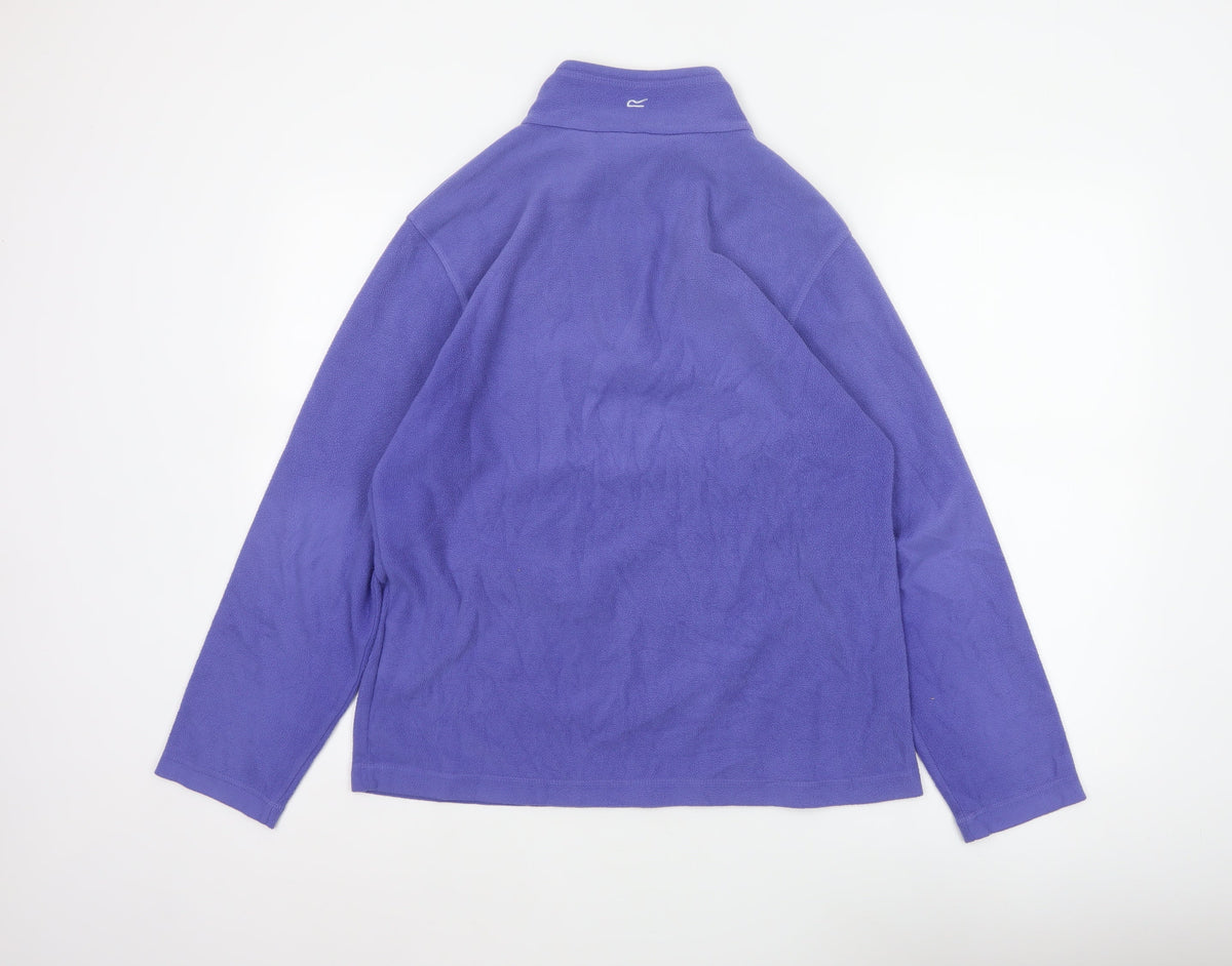 Regatta Women’s Purple UK 14 1/4 Zip Fleece Pullover Sweatshirt