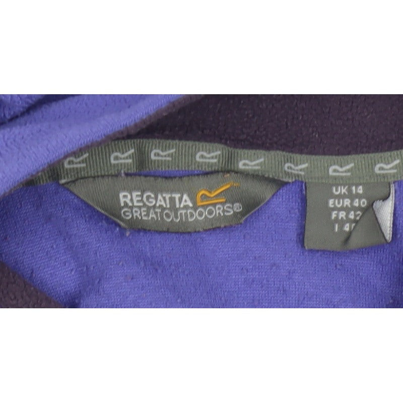 Regatta Women’s Purple UK 14 1/4 Zip Fleece Pullover Sweatshirt