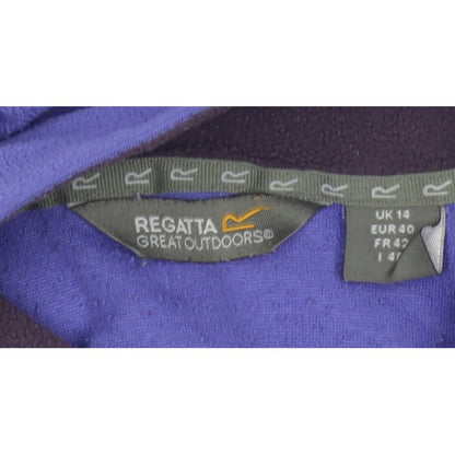 Regatta Women’s Purple UK 14 1/4 Zip Fleece Pullover Sweatshirt