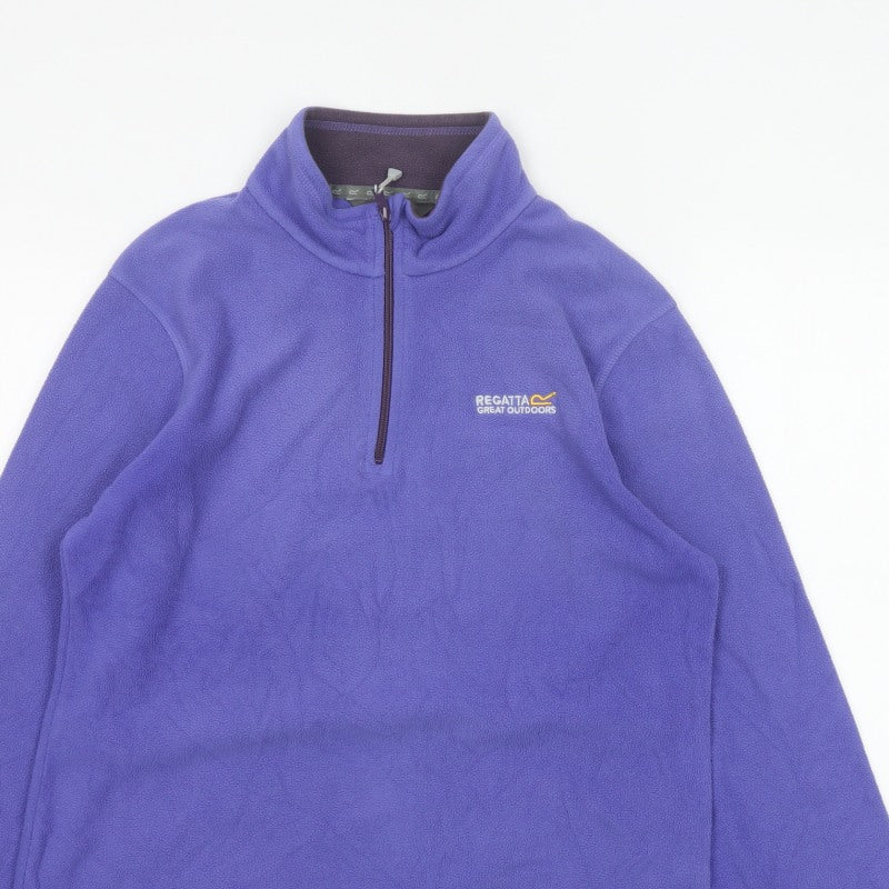 Regatta Women’s Purple UK 14 1/4 Zip Fleece Pullover Sweatshirt