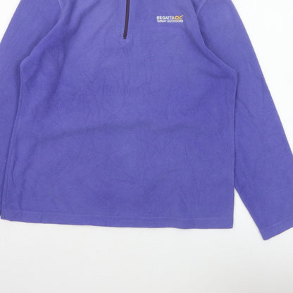 Regatta Women’s Purple UK 14 1/4 Zip Fleece Pullover Sweatshirt
