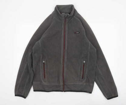 Next Sport Men’s Grey Fleece Jacket Size M Full Zip Outdoor