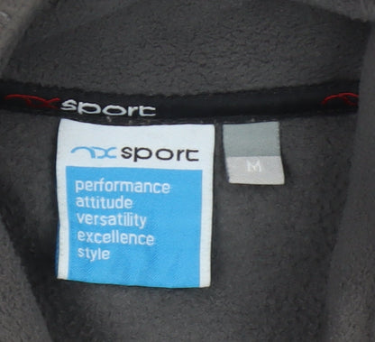 Next Sport Men’s Grey Fleece Jacket Size M Full Zip Outdoor