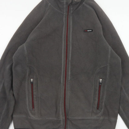 Next Sport Men’s Grey Fleece Jacket Size M Full Zip Outdoor