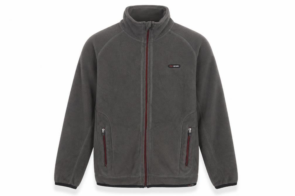 Next Sport Men’s Grey Fleece Jacket Size M Full Zip Outdoor