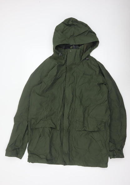 Brasher Men’s Green L Hooded Parka Hiking Jacket