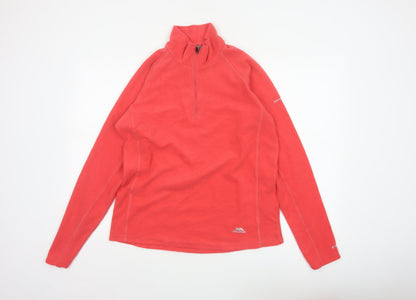Trespass Women’s Red XL 1/4 Zip Fleece Sweatshirt Outdoor