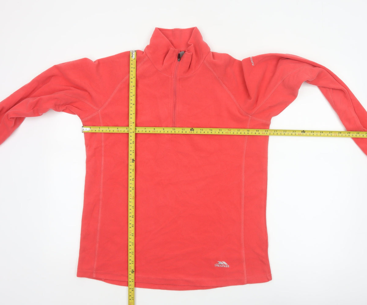 Trespass Women’s Red XL 1/4 Zip Fleece Sweatshirt Outdoor