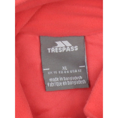 Trespass Women’s Red XL 1/4 Zip Fleece Sweatshirt Outdoor