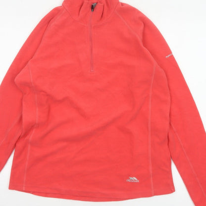 Trespass Women’s Red XL 1/4 Zip Fleece Sweatshirt Outdoor