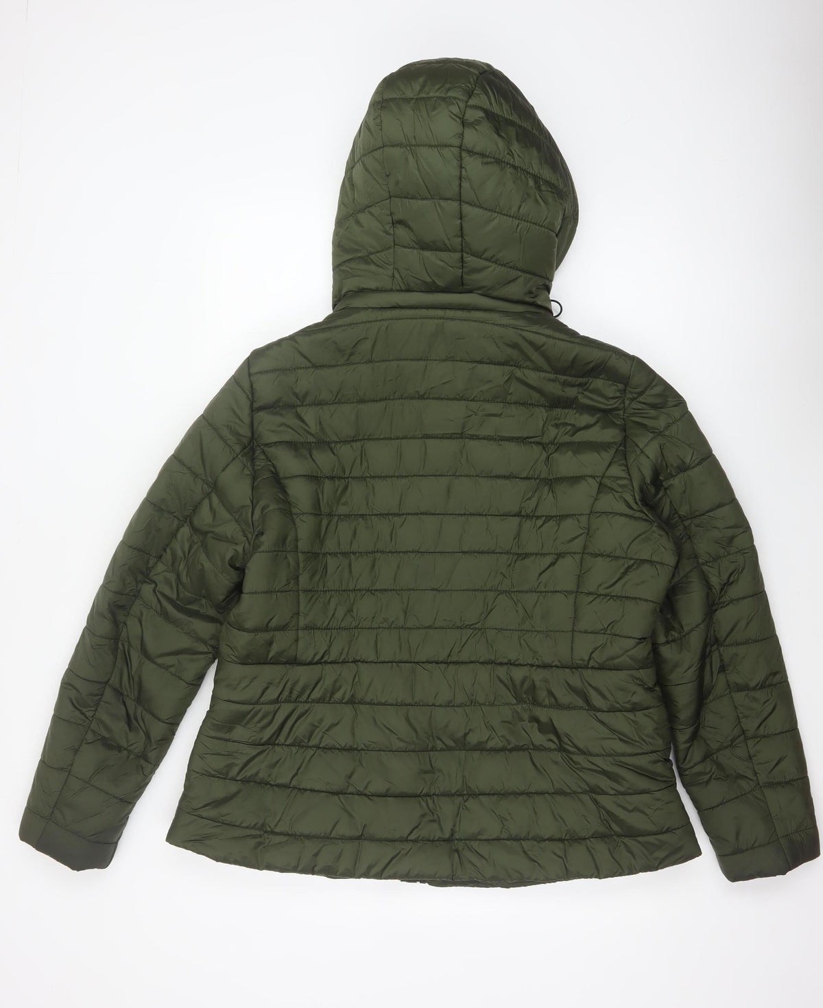 F&F Women’s Green UK 18 Hooded Quilted Puffer Jacket