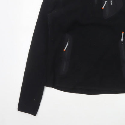 Icepeak Women’s Black UK 14 Fleece 1/4 Zip Pullover Sweatshirt