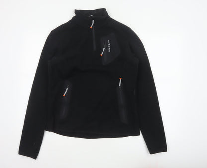 Icepeak Women’s Black UK 14 Fleece 1/4 Zip Pullover Sweatshirt