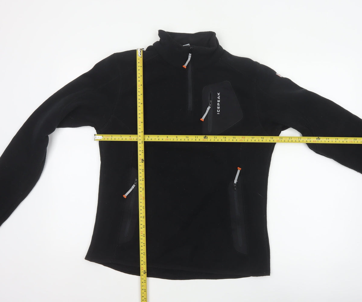 Icepeak Women’s Black UK 14 Fleece 1/4 Zip Pullover Sweatshirt
