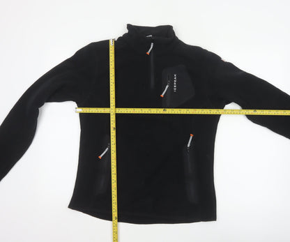 Icepeak Women’s Black UK 14 Fleece 1/4 Zip Pullover Sweatshirt