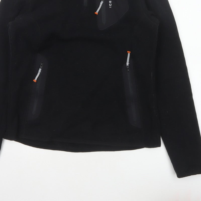 Icepeak Women’s Black UK 14 Fleece 1/4 Zip Pullover Sweatshirt