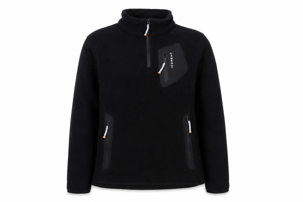 Icepeak Women’s Black UK 14 Fleece 1/4 Zip Pullover Sweatshirt