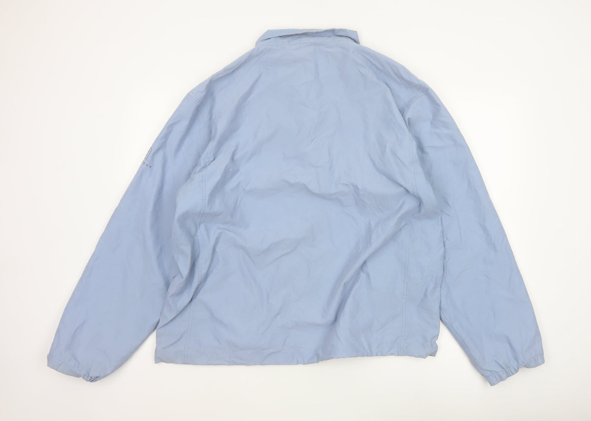 Marks and Spencer Men Blue XL 1/4 Zip Lightweight Windbreaker Jacket