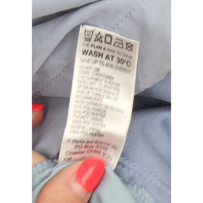 Marks and Spencer Men Blue XL 1/4 Zip Lightweight Windbreaker Jacket