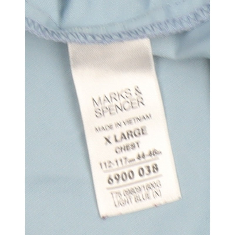 Marks and Spencer Men Blue XL 1/4 Zip Lightweight Windbreaker Jacket