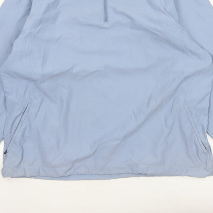 Marks and Spencer Men Blue XL 1/4 Zip Lightweight Windbreaker Jacket