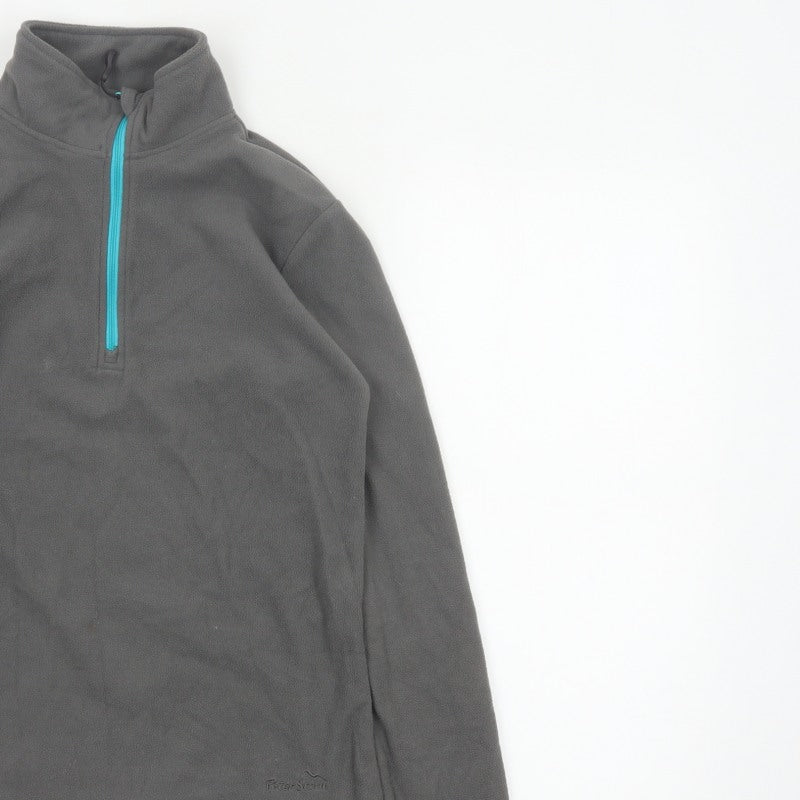 Peter Storm Women’s Grey Size 10 1/4 Zip Fleece Sweatshirt