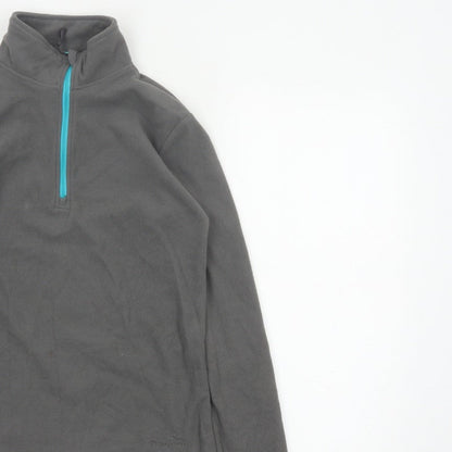 Peter Storm Women’s Grey Size 10 1/4 Zip Fleece Sweatshirt