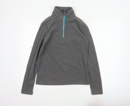 Peter Storm Women’s Grey Size 10 1/4 Zip Fleece Sweatshirt