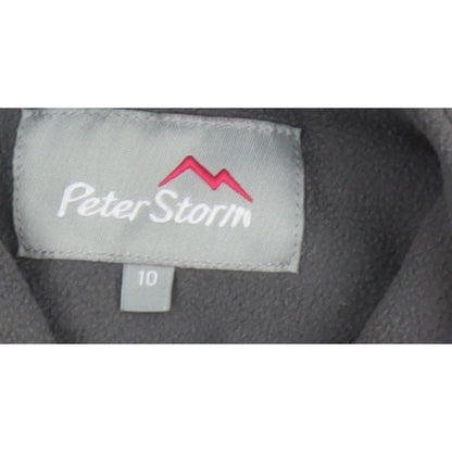 Peter Storm Women’s Grey Size 10 1/4 Zip Fleece Sweatshirt