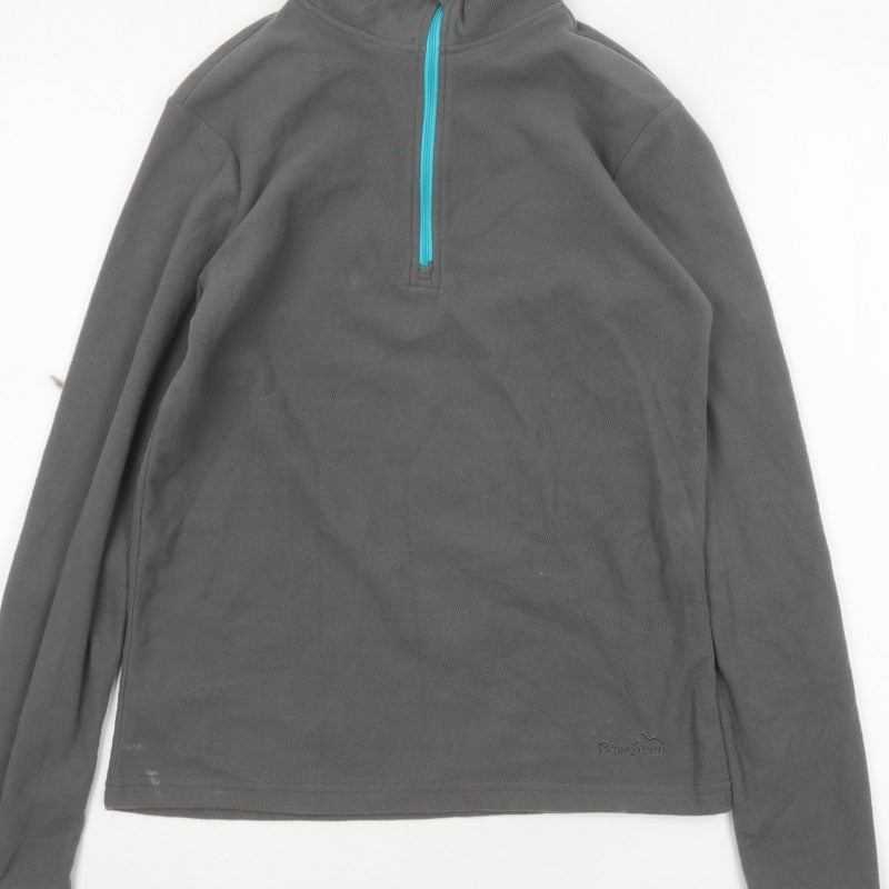 Peter Storm Women’s Grey Size 10 1/4 Zip Fleece Sweatshirt