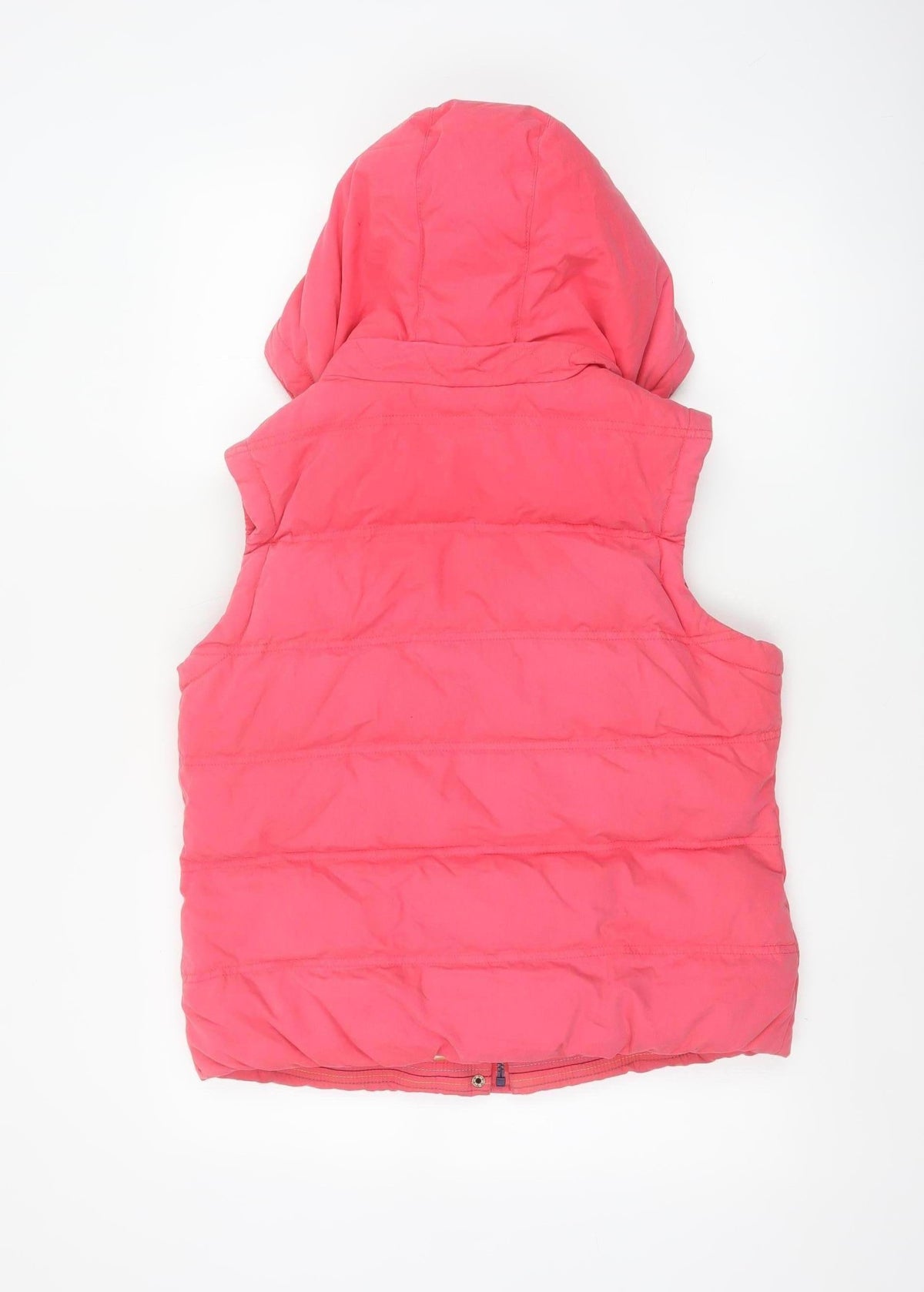 Boden Women Pink UK 16 Hooded Down Padded Puffer Gilet Waistcoat