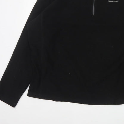 Craghoppers Men’s Black 3XL 1/4 Zip Fleece Pullover Sweatshirt
